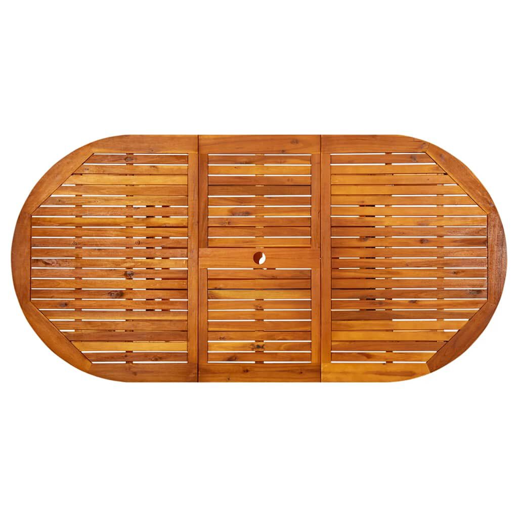vidaXL طاولة حديقة 200×100×74 سم خشب أكاسيا صلب