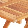 vidaXL طاولة بيسترو قابلة للطي 60×60×65 سم خشب ساج صلب
