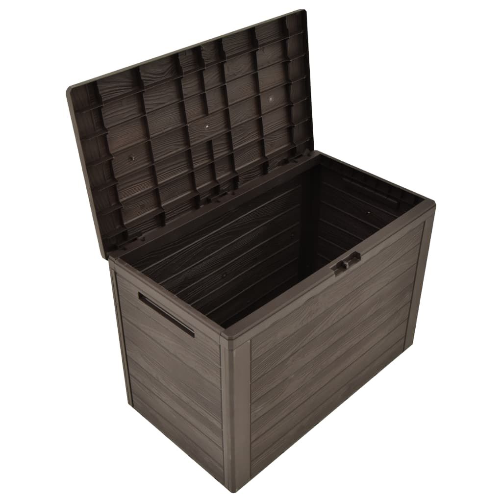 vidaXL صندوق تخزين الحديقة بني 78×44×55 سم