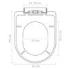 vidaXL مقاعد مرحاض مع أغطية إغلاق ناعم 2 ق بلاستيك أبيض