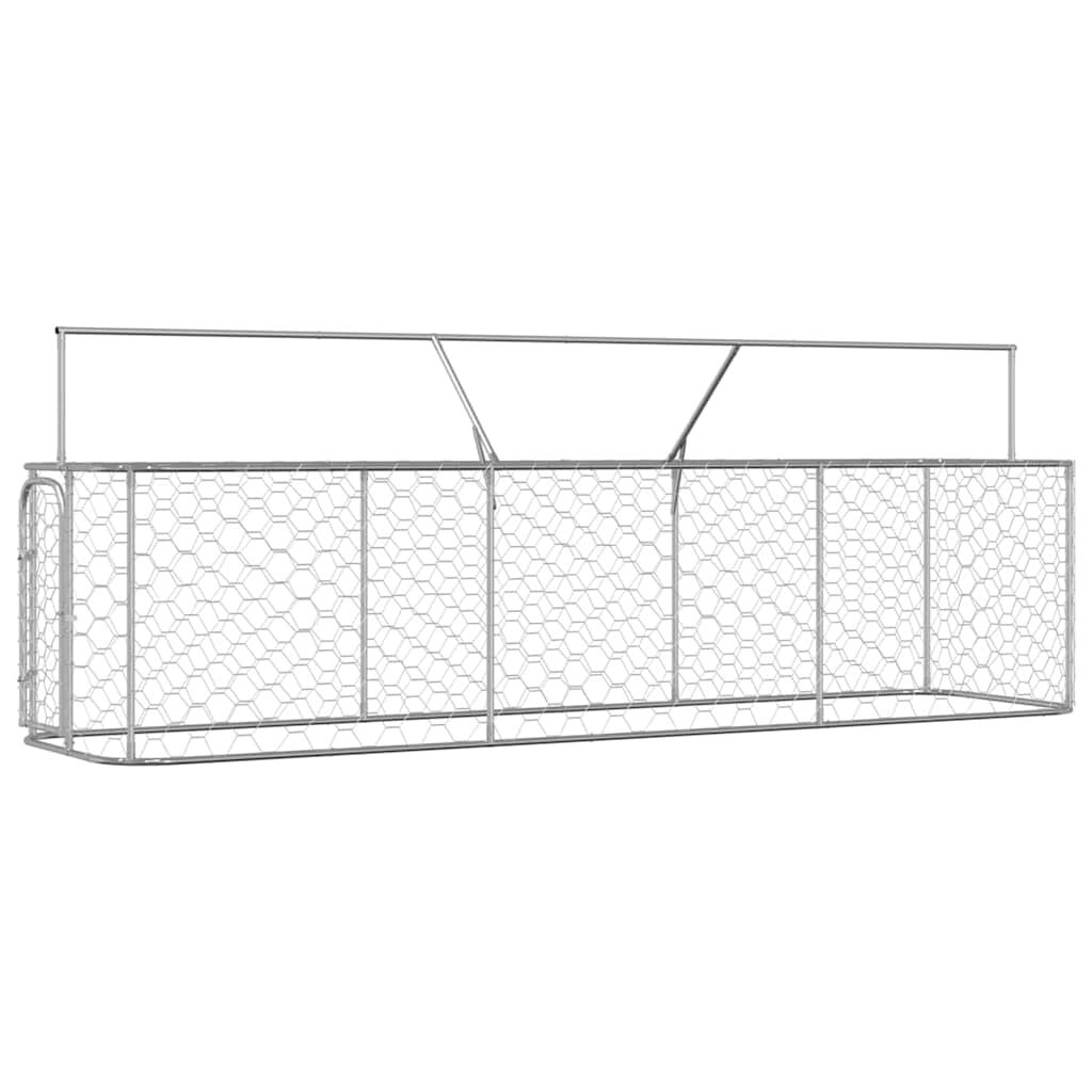 vidaXL منزل كلب خارجي مع سقف 150x100x400 سم