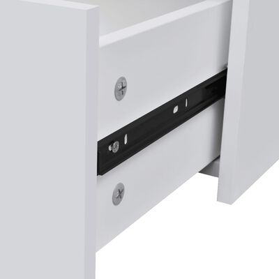 vidaXL خزانة جانبية بأربعة أدراج 60×30×71 أبيض