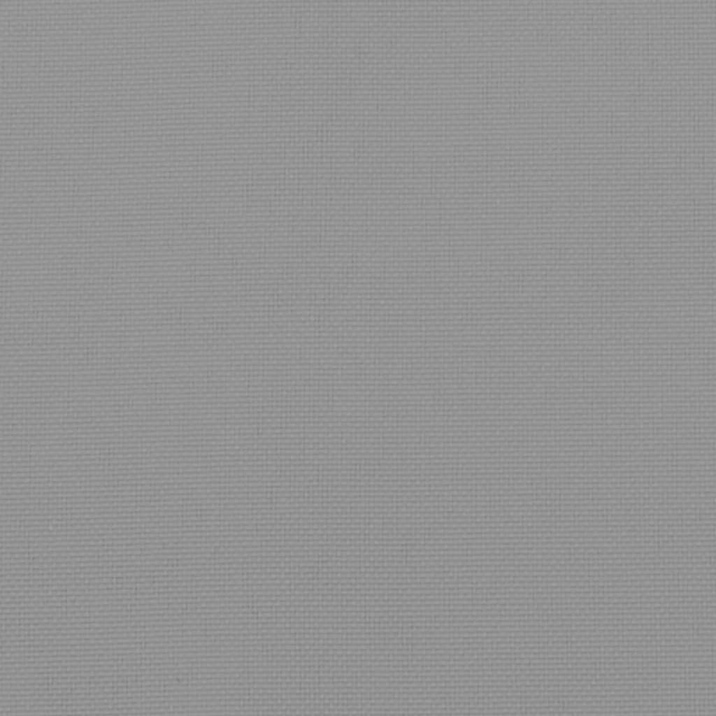 vidaXL وسائد كرسي حديقة 4 ق رمادي 120×50×7 سم