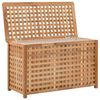 vidaXL صندوق غسيل 77.5×37.5×46.5 سم خشب جوز صلب