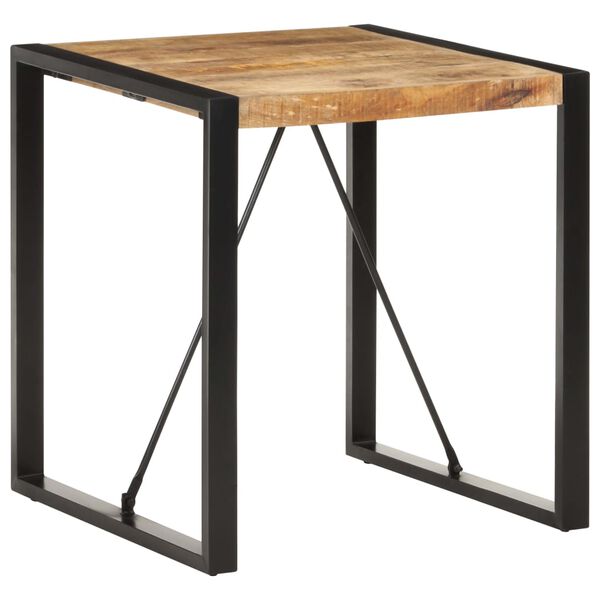 vidaXL طاولة سفرة 70×70×75 سم خشب مانجو خشن وصلب
