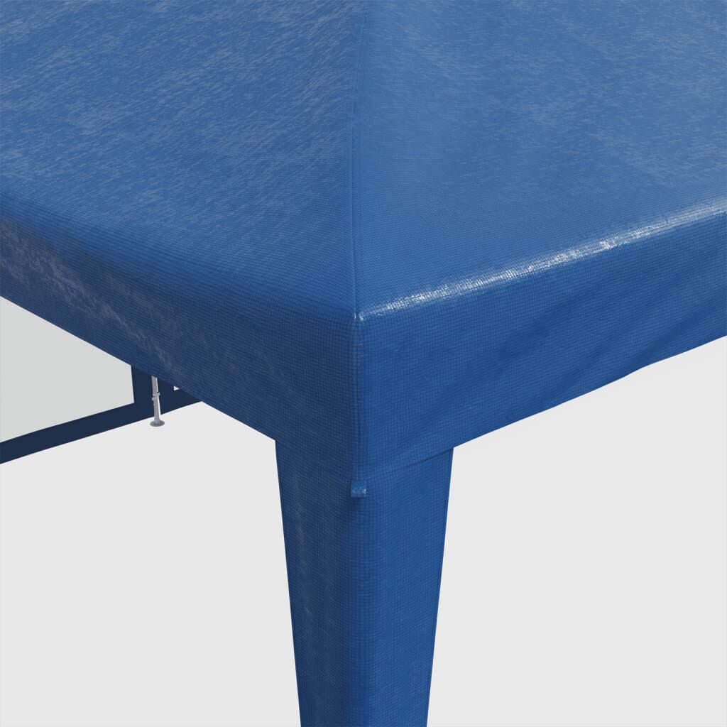 vidaXL خيمة حفلات 12 جدار جانبي شبكي لون أزرق 8×4 م HDPE