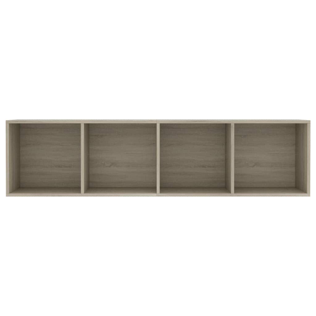 vidaXL خزانة كتب/خزانة تلفزيون سونوما أوك 143×30×36 سم خشب مضغوط