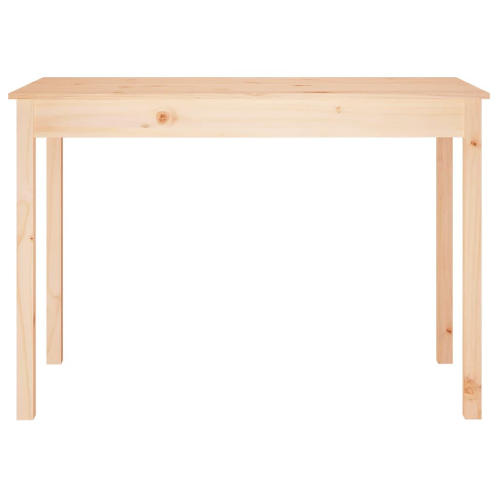 vidaXL طاولة طعام 75x55x110 سم خشب صنوبر صلب