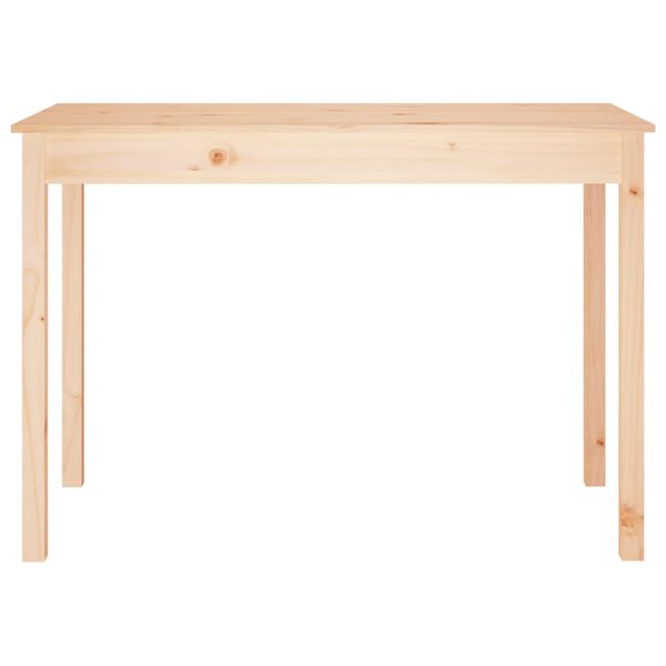 vidaXL طاولة طعام 75x55x110 سم خشب صنوبر صلب