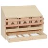vidaXL عش دجاج 3 حجرات 54x33x72 سم خشب صنوبر صلب