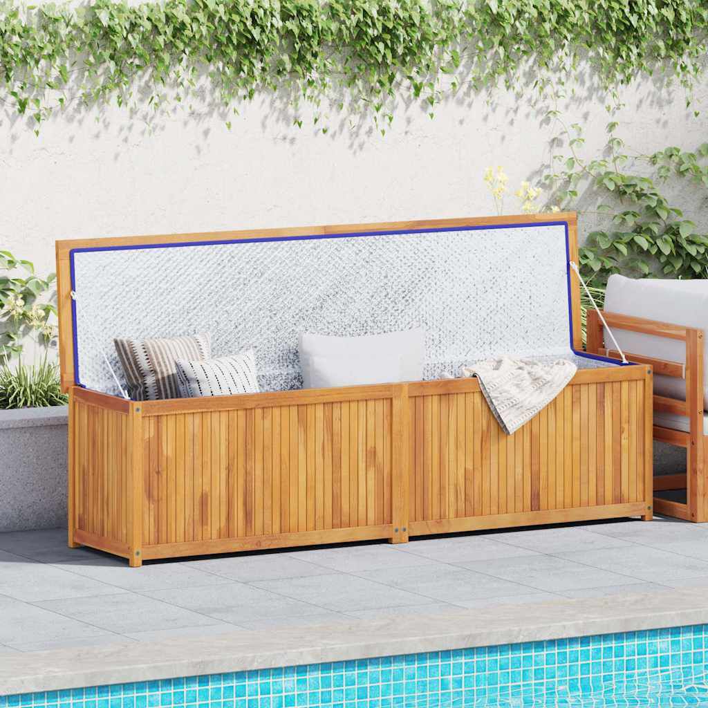 vidaXL صندوق حديقة 200×50×55 سم خشب ساج صلب