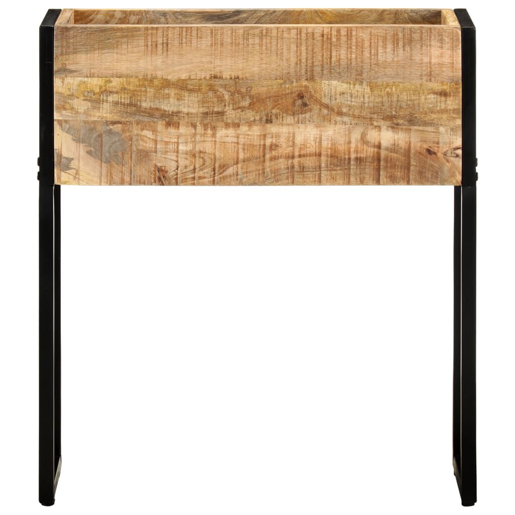vidaXL حوض زرع 60×20×68 سم خشب مانجو خشن