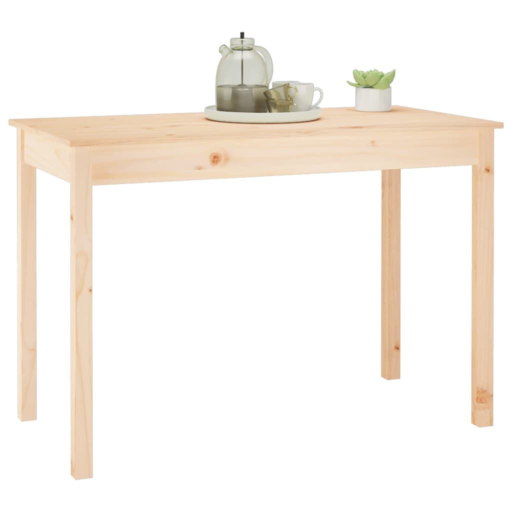 vidaXL طاولة طعام 75x55x110 سم خشب صنوبر صلب
