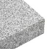 vidaXL قاعدة مظلة رمادي فاتح 45×25×8.3 سم جرانيت
