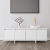 vidaXL خزانة تلفزيون أبيض 120×30×40.5 سم خشب صناعي