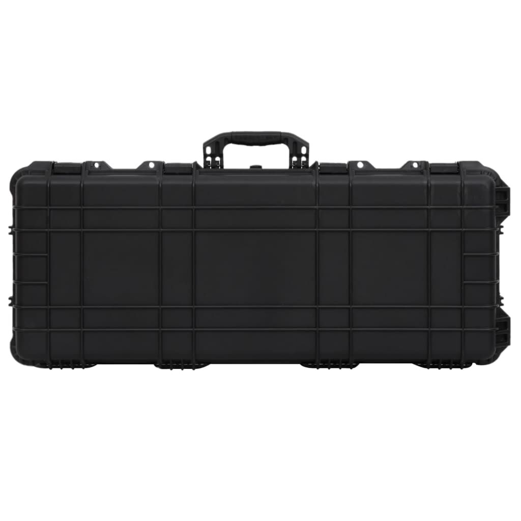vidaXL حقيبة طيران بعجلات لون أسود 96×42×16 سم بولي بروبلين