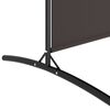 vidaXL مقسم غرفة 2-ألواح بني 175×180 سم قماش