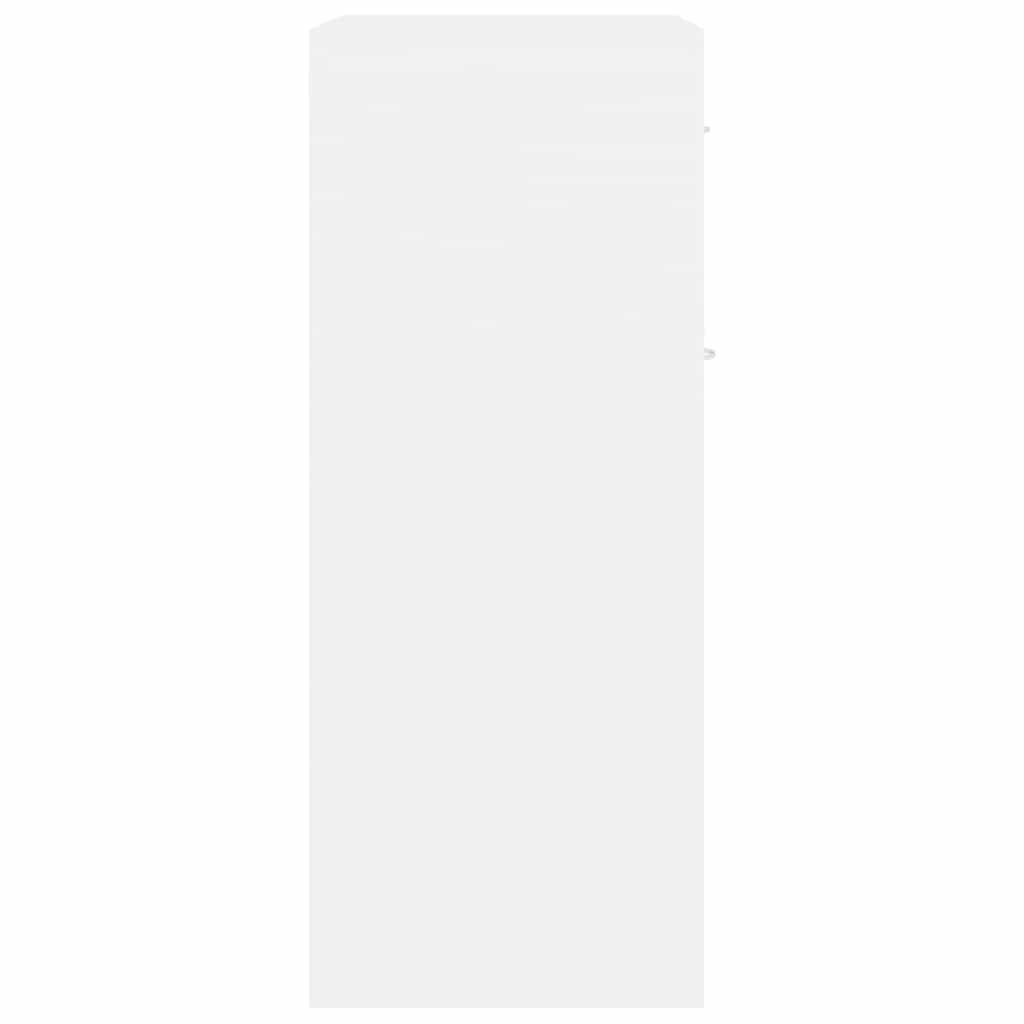 vidaXL خزانة جانبية لون أبيض 60×30×75 سم خشب صناعي