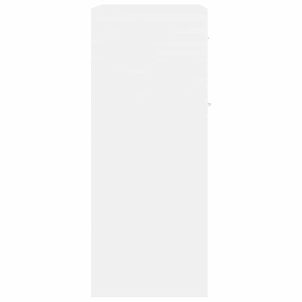 vidaXL خزانة جانبية لون أبيض 60×30×75 سم خشب صناعي