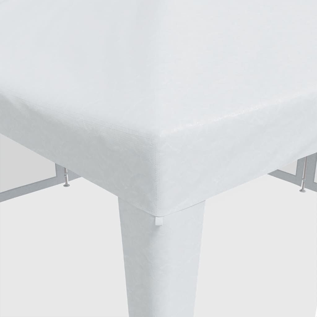 vidaXL خيمة حفلات 8 جدران جانبية شبكية لون أبيض 4×4 م HDPE
