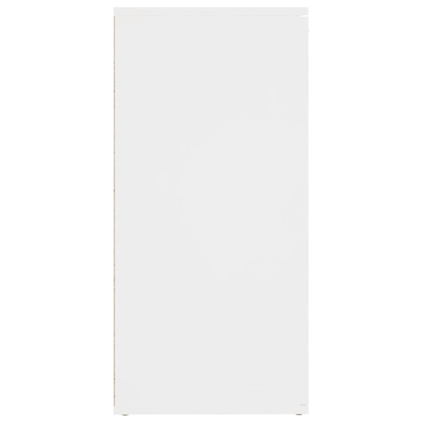 vidaXL خزانة جانبية أبيض 160×36×75 سم خشب صناعي