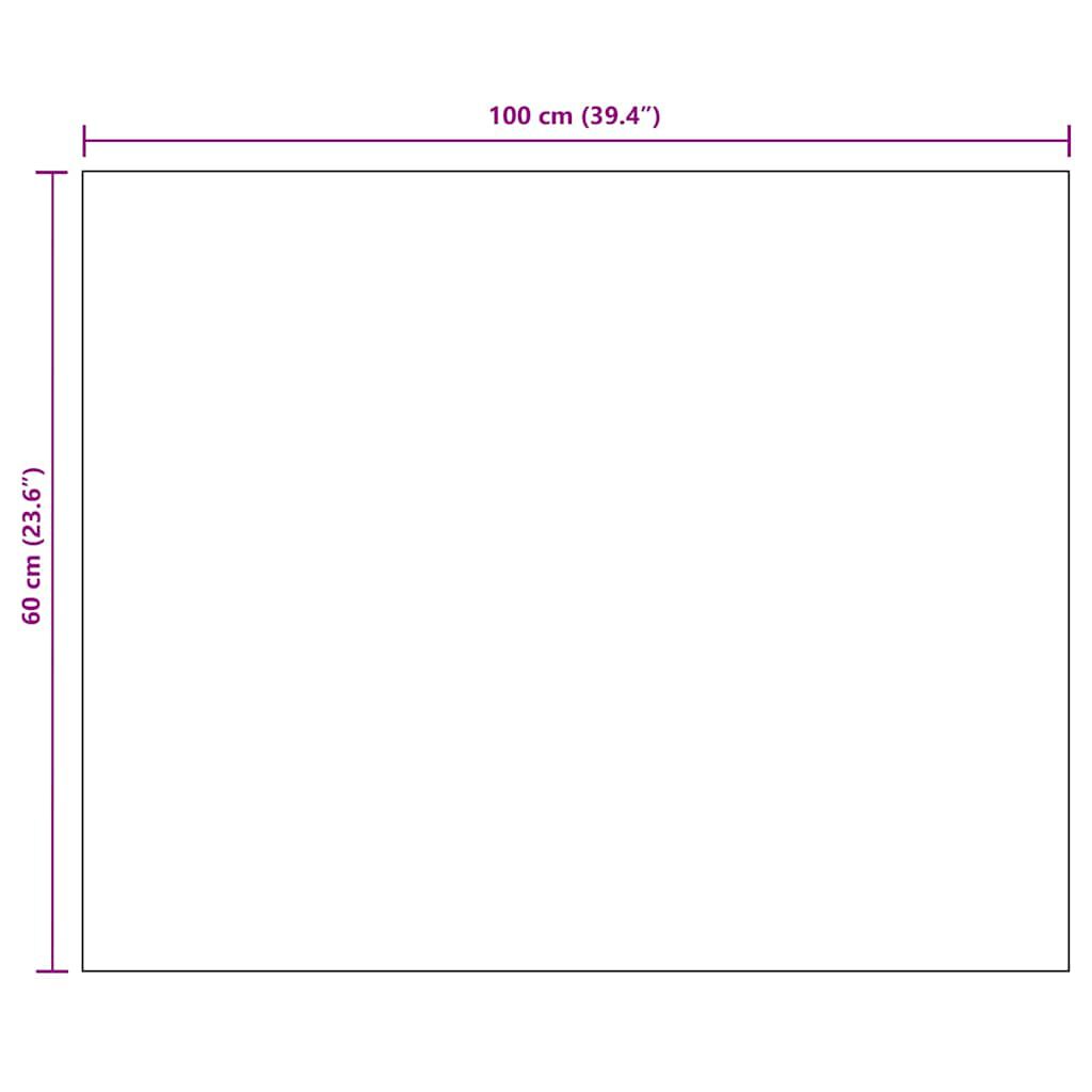 vidaXL مرآة بدون إطار 100×60 سم زجاج
