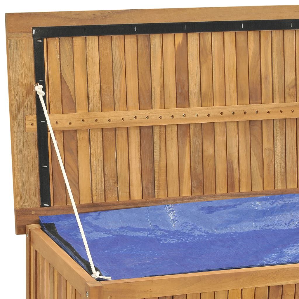 vidaXL صندوق حديقة 150×50×55 سم خشب ساج صلب
