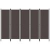 vidaXL مقسم غرفة 6 ألواح بني 300&times;180 سم