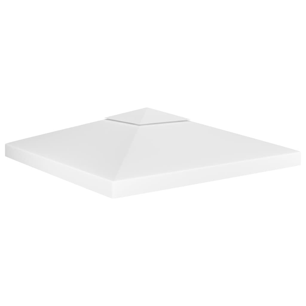 vidaXL غطاء جازيبو علوي بطبقتين 310 جرام/م² 3×3 م أبيض