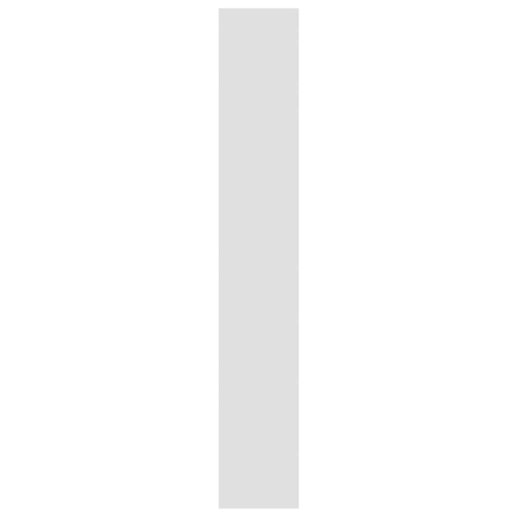vidaXL خزانة كتب لون أبيض 40×30×189 سم خشب صناعي