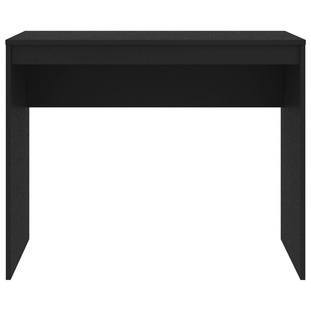 vidaXL مكتب لون أسود 90×40×72 سم خشب صناعي