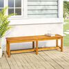vidaXL مقعد طويل للحديقة 45x35x150 سم خشب أكاسيا صلب
