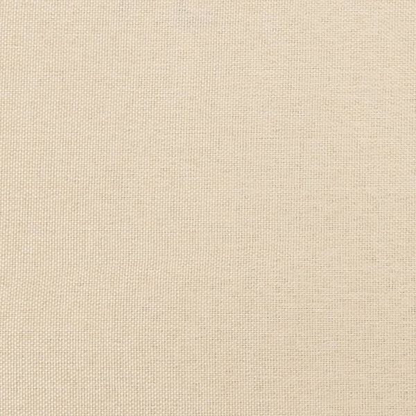 vidaXL إطار سرير دون مرتبة لون كريمي 200x180 سم قماش