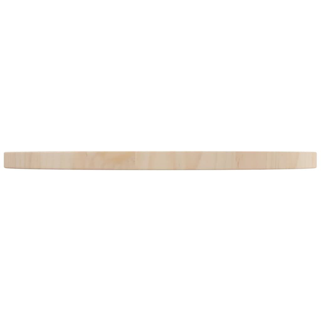 vidaXL سطح طاولة قطر 2,5x40 سم خشب صنوبر صلب