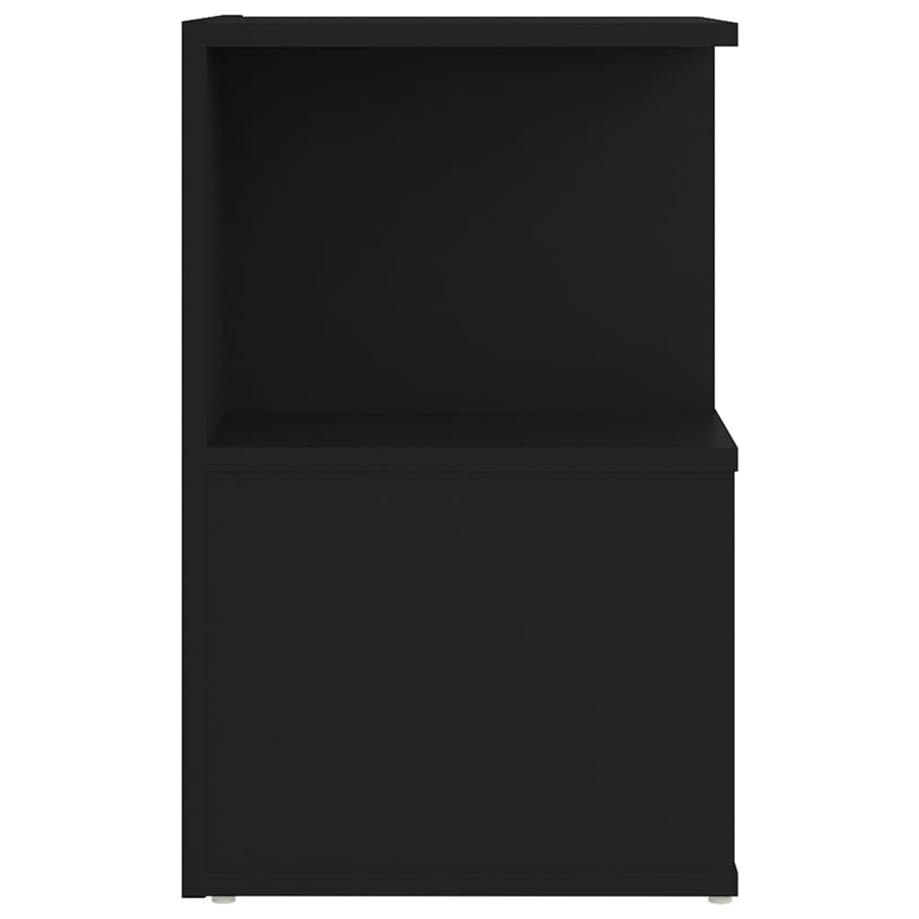 vidaXL خزانة جانب سرير لون أسود 35×35×55 سم خشب صناعي