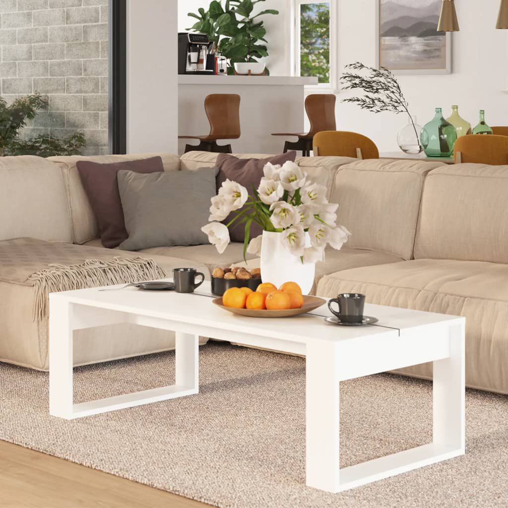 vidaXL طاولة قهوة رمادي إسمنتي 110×50×35 سم خشب صناعي