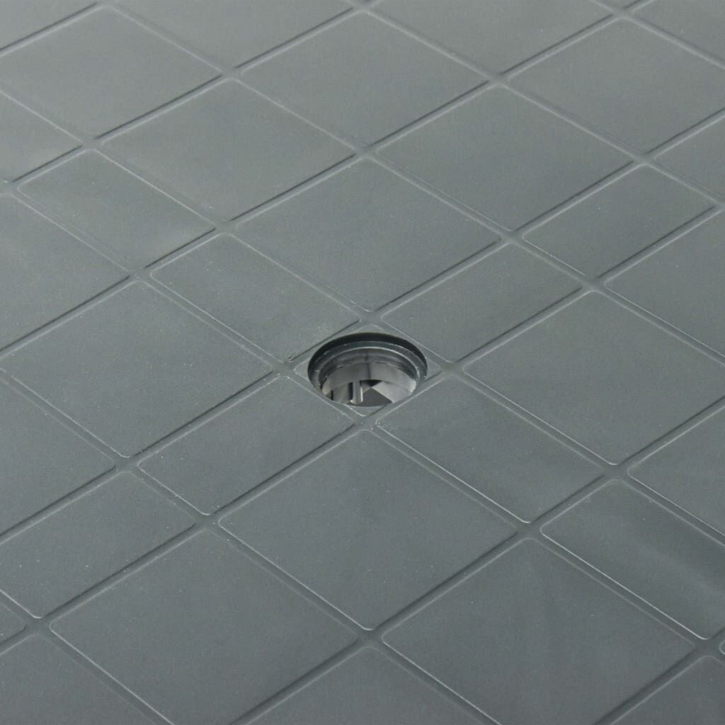 vidaXL طاولة حديقة أخضر 80×75×72 سم بلاستيك