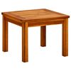 vidaXL طاولة قهوة للحديقة 45&times;45&times;36 سم خشب أكاسيا صلب