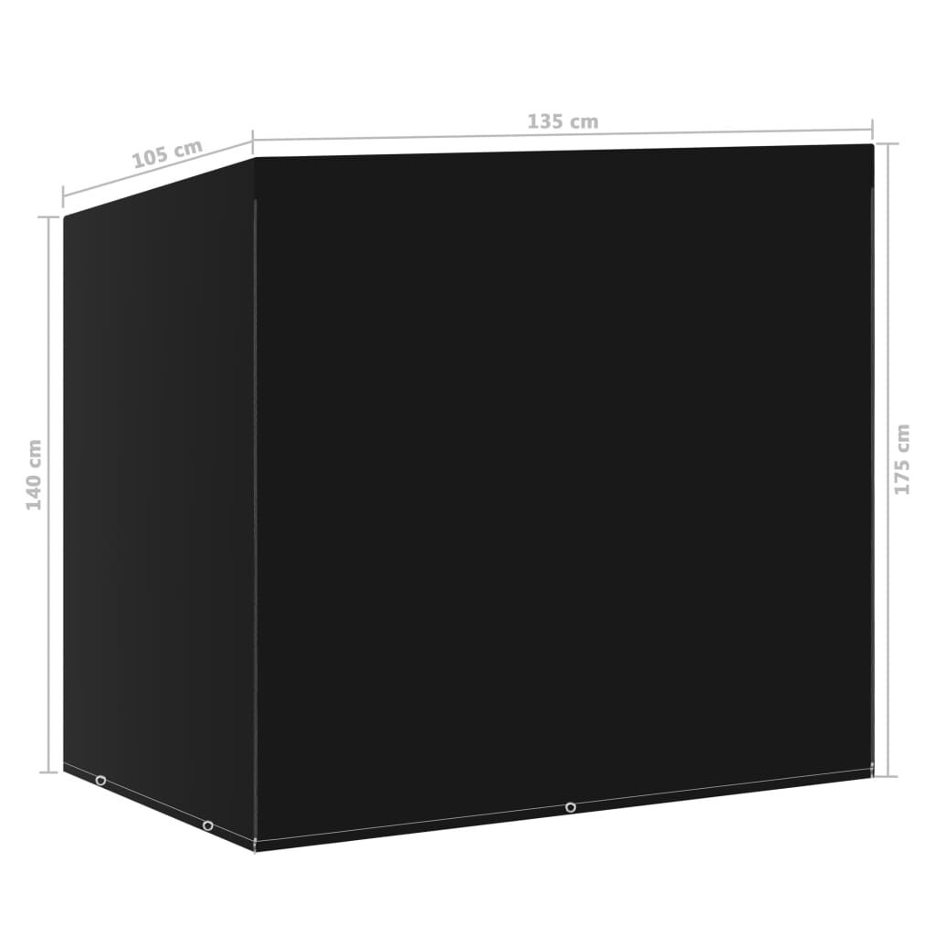 vidaXL غطاء مقعد متأرجح 6 فتحات تثبيت 175x105x135 سم