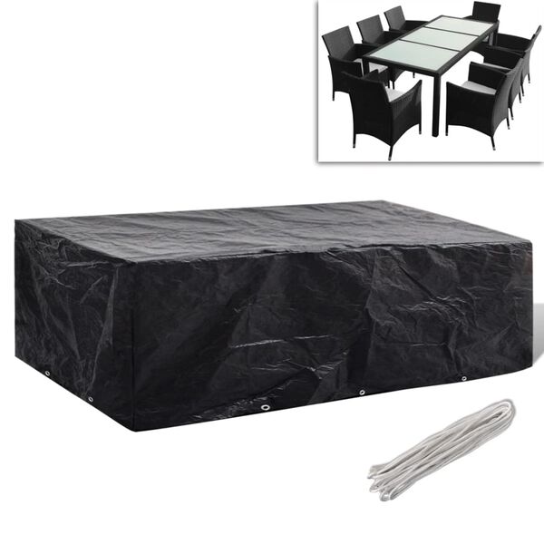 vidaXL غطاء أثاث الحديقة 8 ثقوب 90x140x300 سم