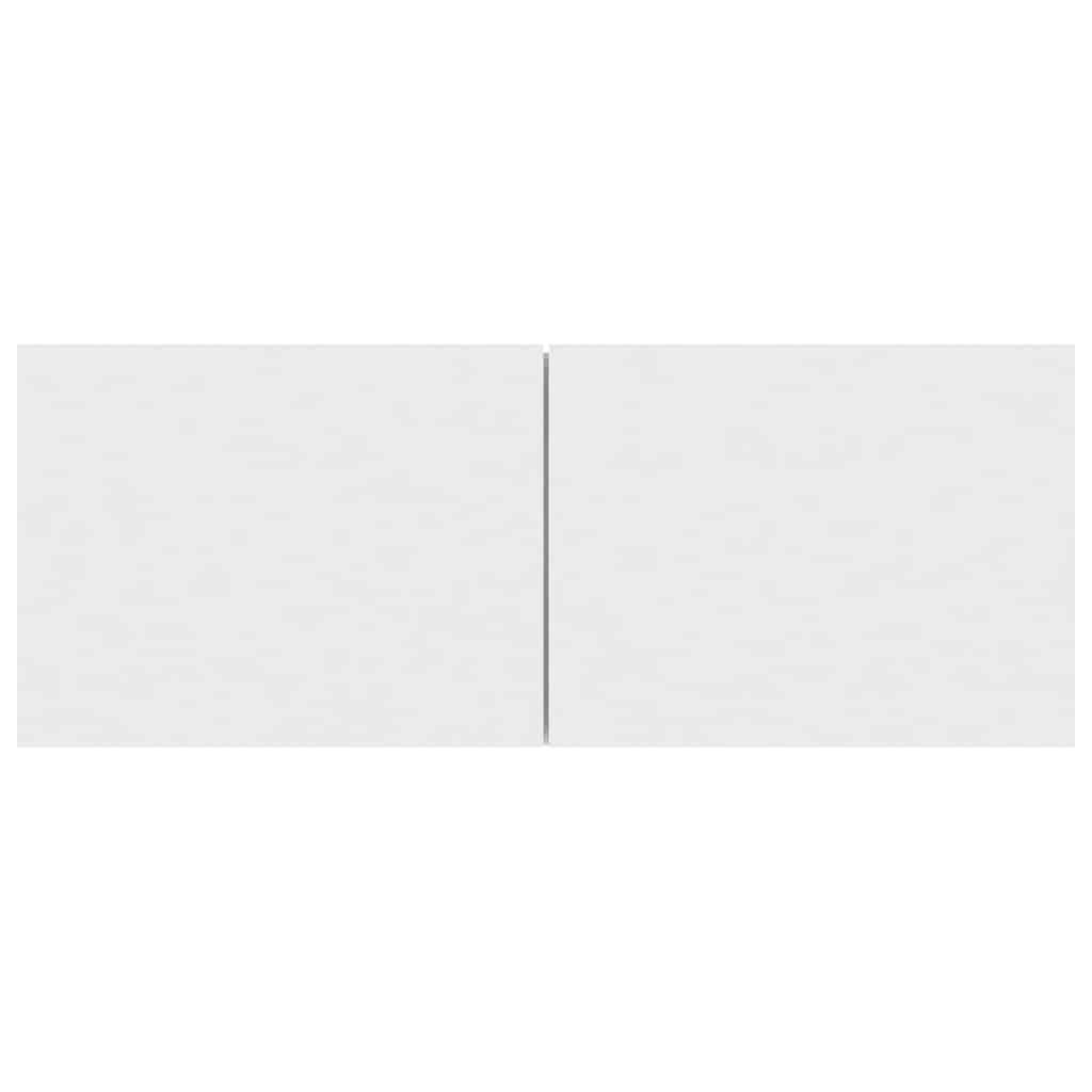 vidaXL خزانة تلفزيون أبيض 80×30×30 سم خشب صناعي