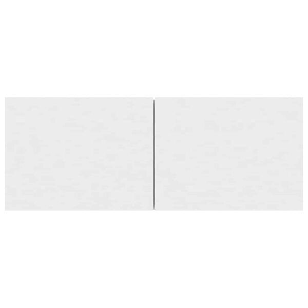 vidaXL خزانة تلفزيون أبيض 80×30×30 سم خشب صناعي