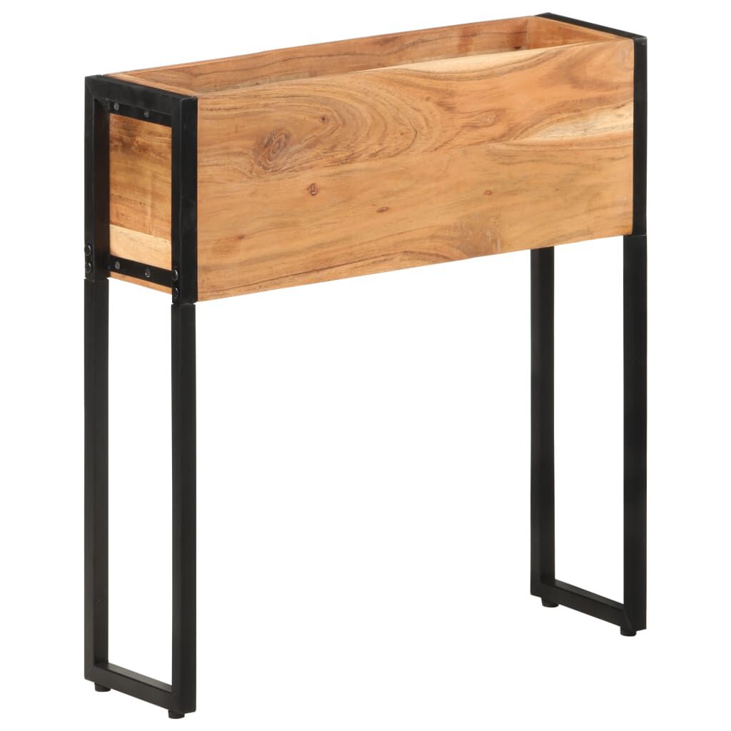 vidaXL حوض زرع 60×20×68 سم خشب أكاسيا صلب