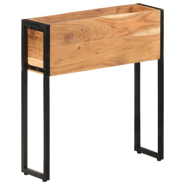 vidaXL حوض زرع 60×20×68 سم خشب أكاسيا صلب