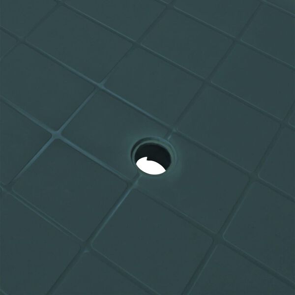 vidaXL طاولة حديقة أخضر101&times;68&times;72 سم بلاستيك