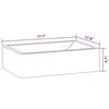 vidaXL حوض 45×30×12 سم رخام أسود