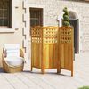 vidaXL مقسم غرفة 3-ألواح 121.5×2×115 سم خشب أكاسيا صلب