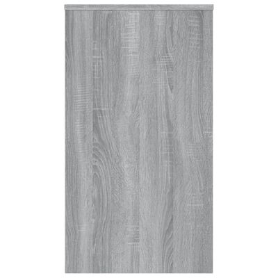 vidaXL مكتب سونوما رمادي 90×40×72 سم خشب صناعي