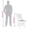 vidaXL كراسي حديقة قابلة للطي 4 ق 47x63x90 سم خشب ساج صلب