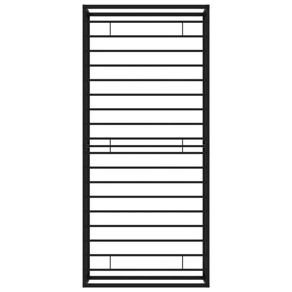 vidaXL إطار سرير دون مرتبة لون أسود معدن 200x90 سم